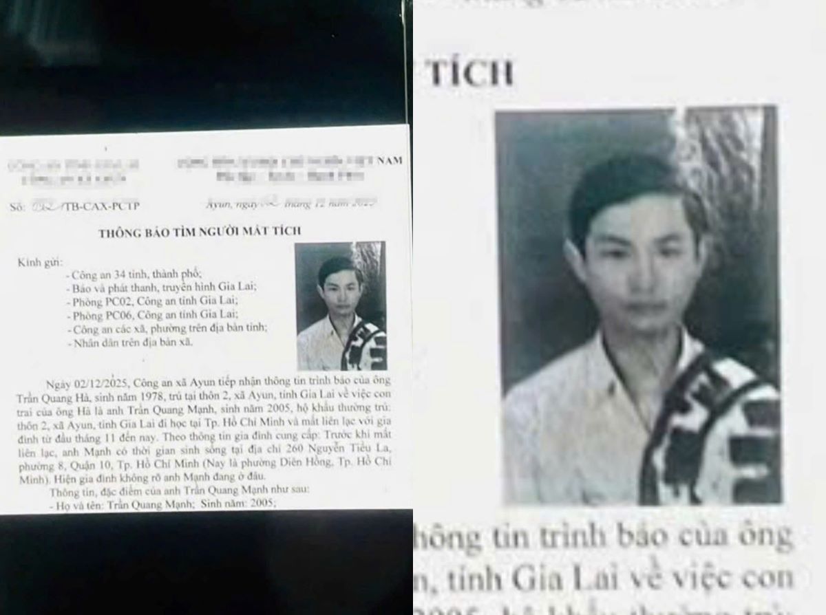 Nam sinh viên TP HCM mất tích sau khi xin học phí: Nghi vấn bất ngờ từ gia đình