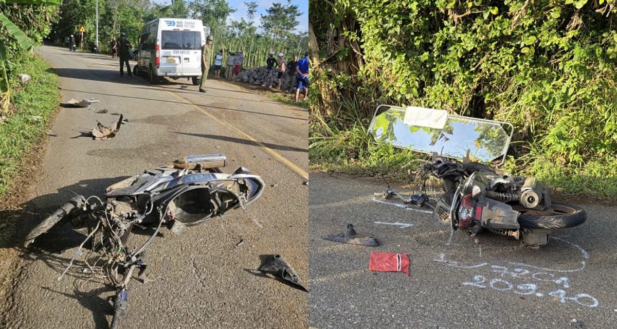 Hiện trường kinh hoàng vụ tai nạn liên hoàn giữa 2 ô tô và xe máy khiến một người tử vong tại chỗ