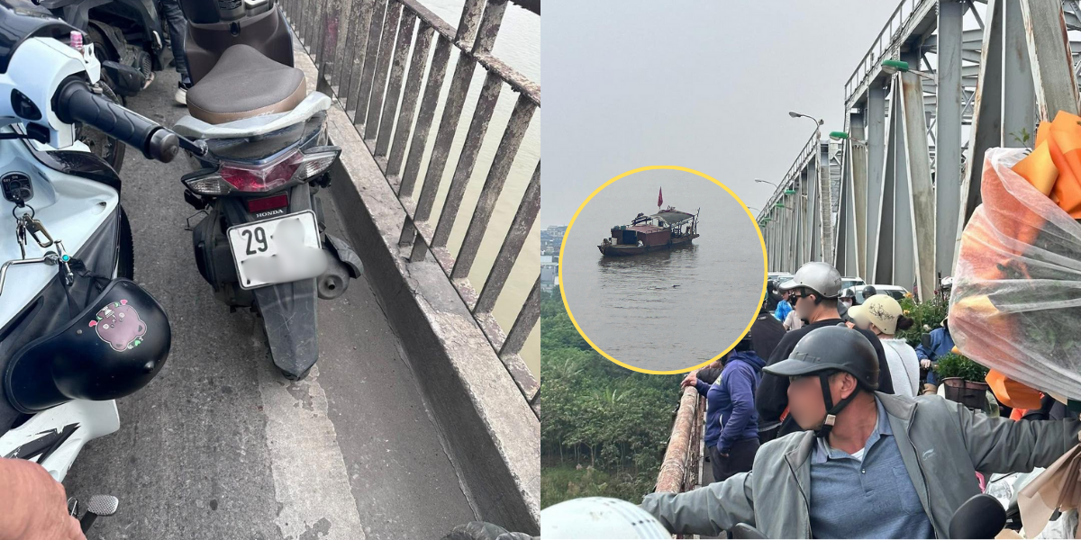 Hà Nội: Cầu Chương Dương náo loạn vì 1 xe máy bị bỏ lại, dân mạng nghi chủ xe làm chuyện dại dột