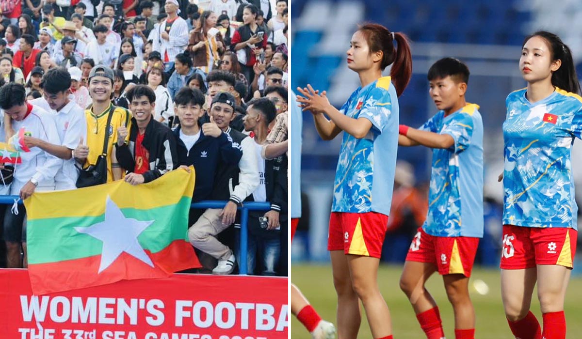 BTC SEA Games 33 lại mắc lỗi khó hiểu, sân đấu của ĐT Việt Nam bất ngờ xuất hiện nhóm \'CĐV lạ mặt\'