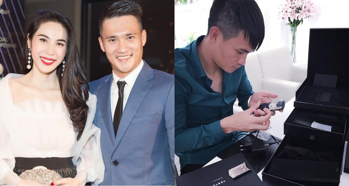 Chiếc điện thoại 175 triệu đồng Thủy Tiên tặng Công Vinh