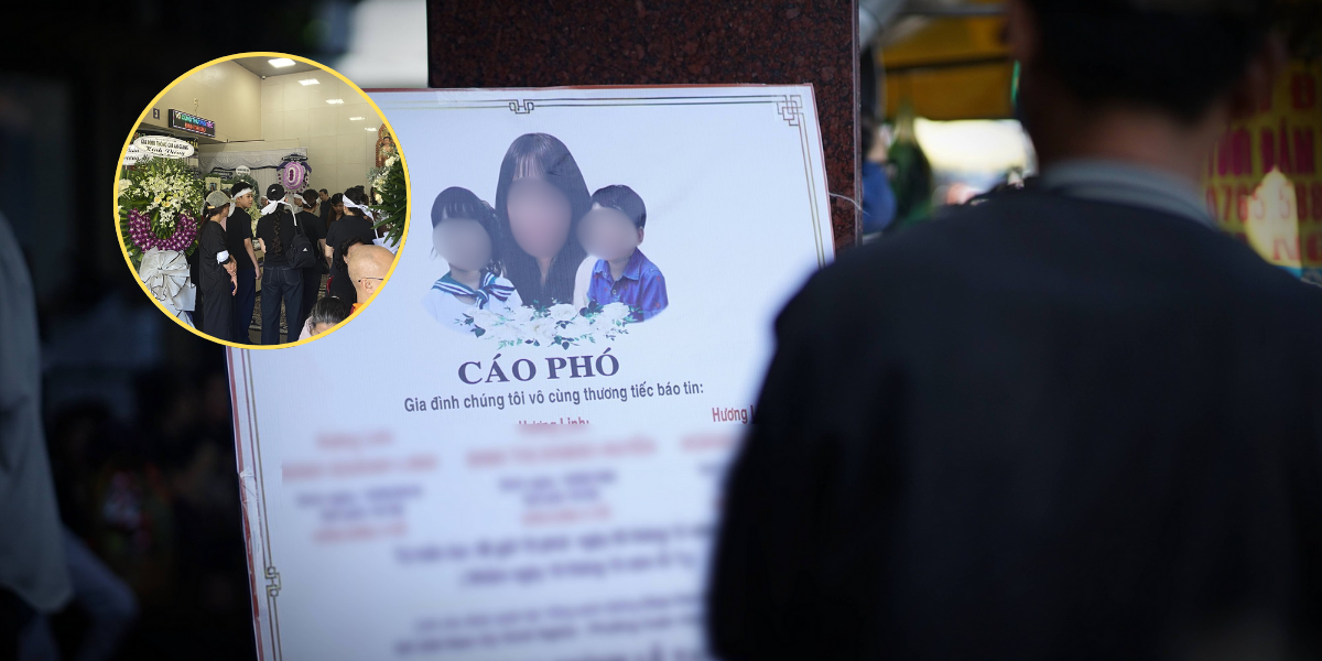 Hình ảnh đẫm nước tại mắt tang lễ 3 mẹ con vụ cháy quán bún ốc TP.HCM: Nghẹn lòng cảnh \'người đầu bạc tiễn kẻ đầu xanh\'