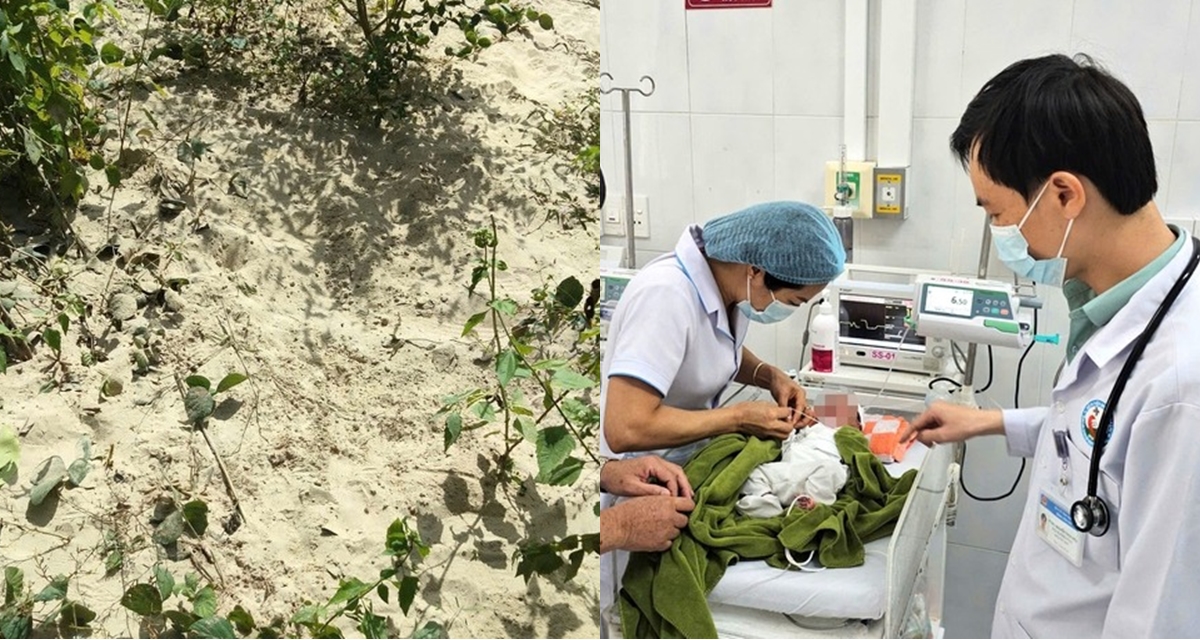 Clip khoảnh khắc cứu bé sơ sinh nghi bị ‘chôn sống’ ở Gia Lai, xót xa dấu vết lạ trên người con