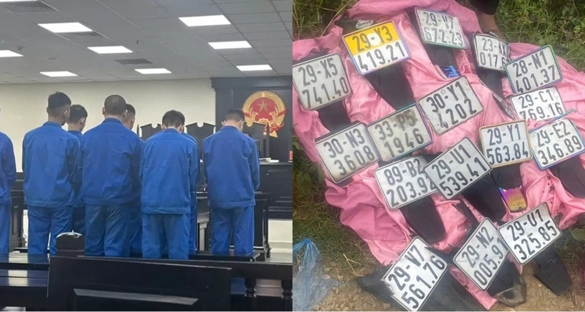 13 ‘trẻ trâu’ chặt biển số xe ở Hà Nội không được giảm án vì thái độ khó chấp nhận khi ra tòa