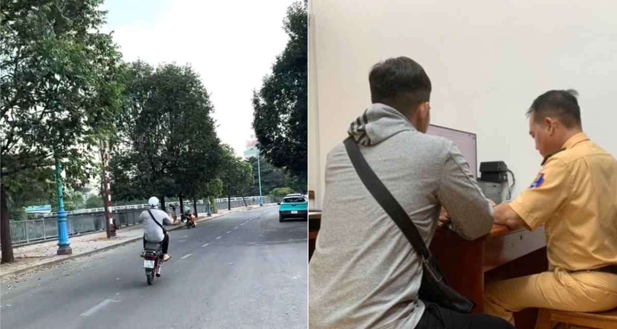 Nam thanh niên bốc đầu xe quay TikTok thể hiện kỹ năng: CSGT Hàng Xanh ra quyết định mạnh tay với hành vi liều lĩnh