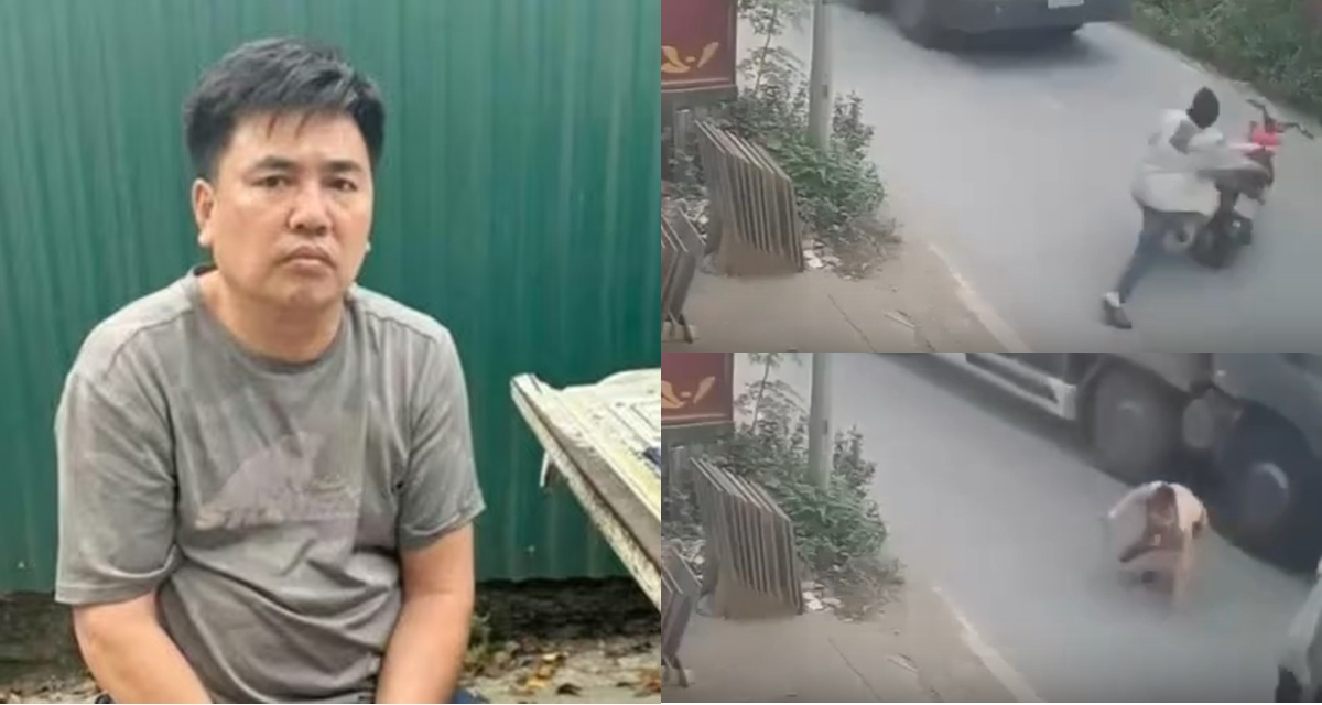 Công an thông tin nóng về người đi xe máy đẩy CSGT vào đầu xe tải, khó chấp nhận lý do ra tay