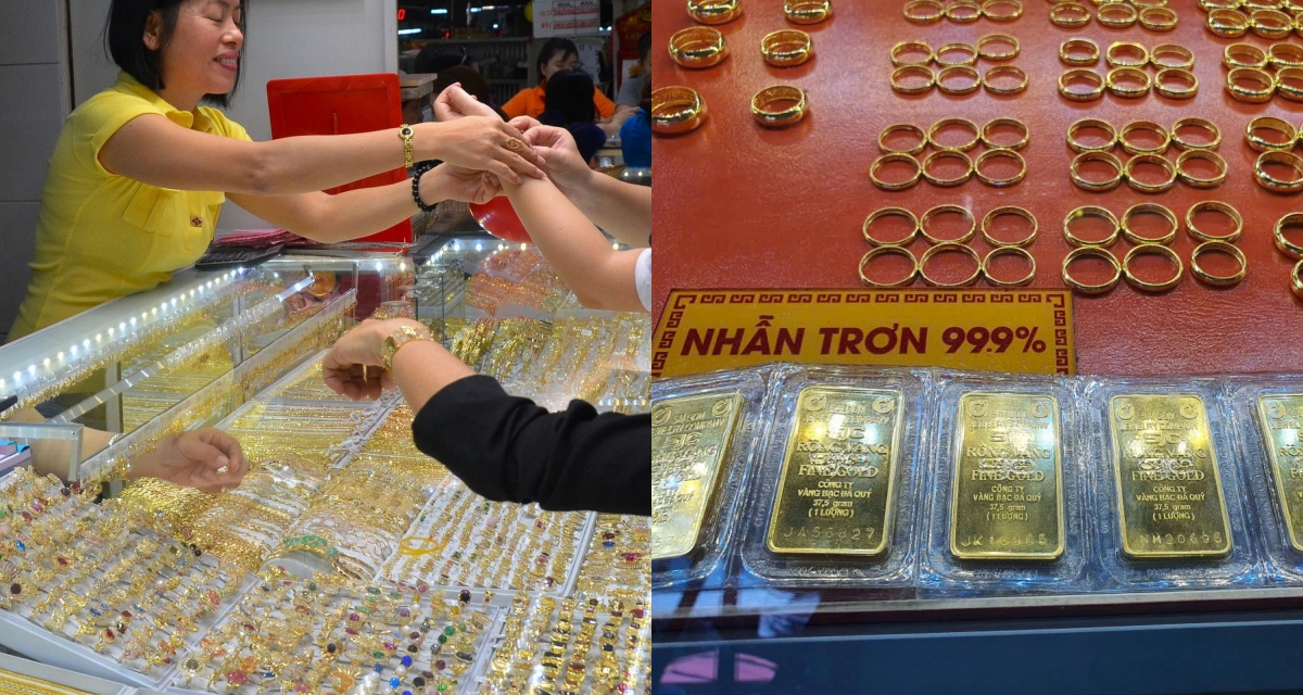 Giá vàng chiều 13/12 tăng mạnh chưa từng thấy, vàng SJC và vàng nhẫn đồng loạt lập mặt bằng giá mới