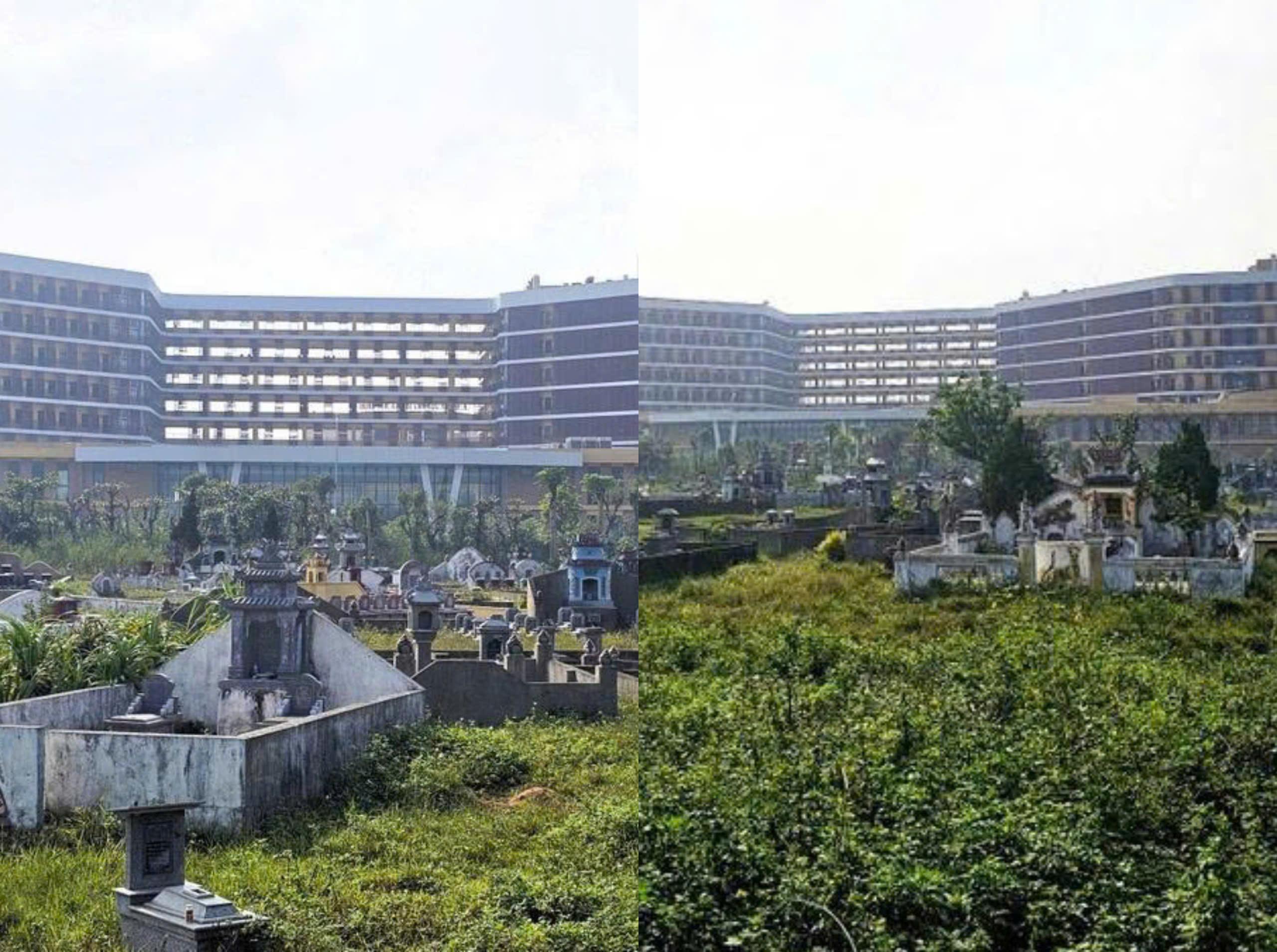 Vừa đặt chân tới bệnh viện nghìn tỷ, bệnh nhân sững sờ vì nghĩa địa án ngữ trước mặt