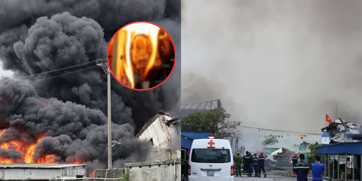 Tiết lộ nguyên nhân vụ cháy công ty giày da ở Hải Phòng khiến nhiều nhà xưởng bị thiêu rụi