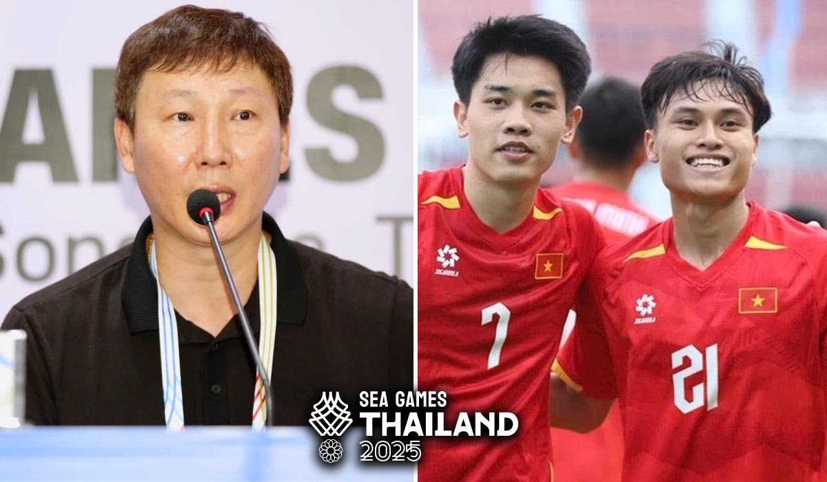 Rộng cửa gi&agrave;nh HCV, HLV Kim Sang Sik chỉ thẳng ng&ocirc;i sao U22 Việt Nam sẽ xuất ngoại sau SEA Games 33?