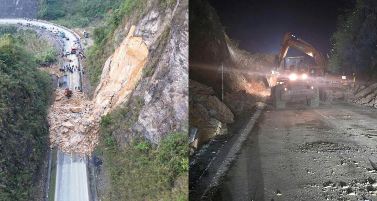 Kh&ocirc;ng mưa lớn vẫn sạt lở kinh ho&agrave;ng Quốc lộ 6: Cảnh b&aacute;o lạnh người từ nền địa chất T&acirc;y Bắc