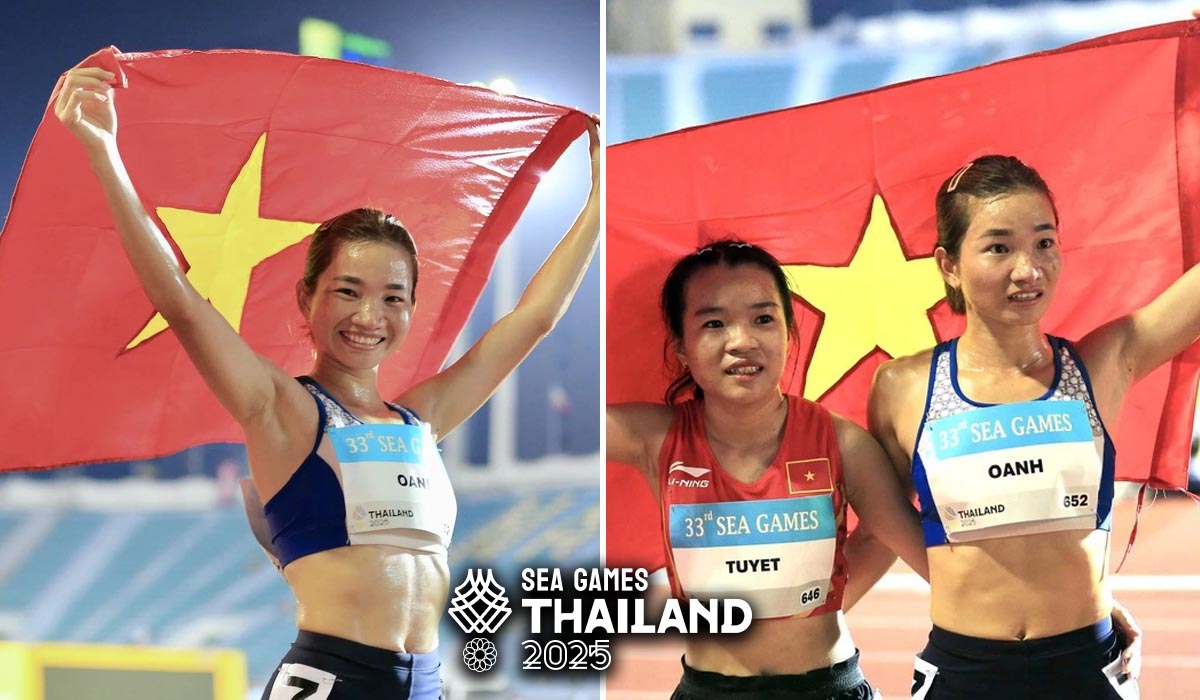 Thống trị đường chạy ĐN&Aacute;, nữ ho&agrave;ng điền kinh Việt Nam lập kỷ lục chưa từng c&oacute; trong lịch sử SEA Games