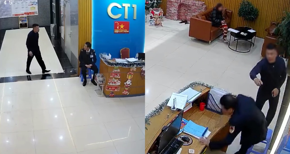 Phẫn nộ người đ&agrave;n &ocirc;ng x&uacute;c phạm, &lsquo;tương t&aacute;c&rsquo; bảo vệ chung cư v&igrave; bị nhắc ghi th&ocirc;ng tin ra v&agrave;o 