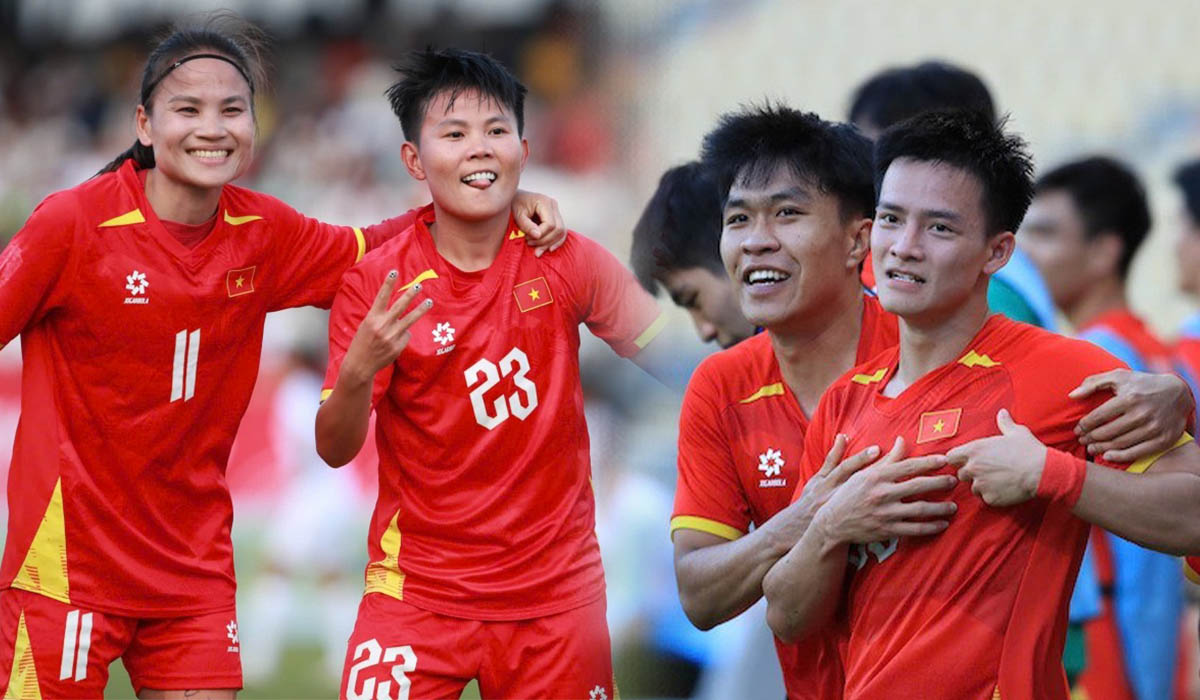 ĐT nữ Việt Nam c&ugrave;ng U22 thẳng tiến v&agrave;o chung kết SEA Games 33, CĐV Đ&ocirc;ng Nam &Aacute; chỉ thẳng nh&agrave; v&ocirc; địch