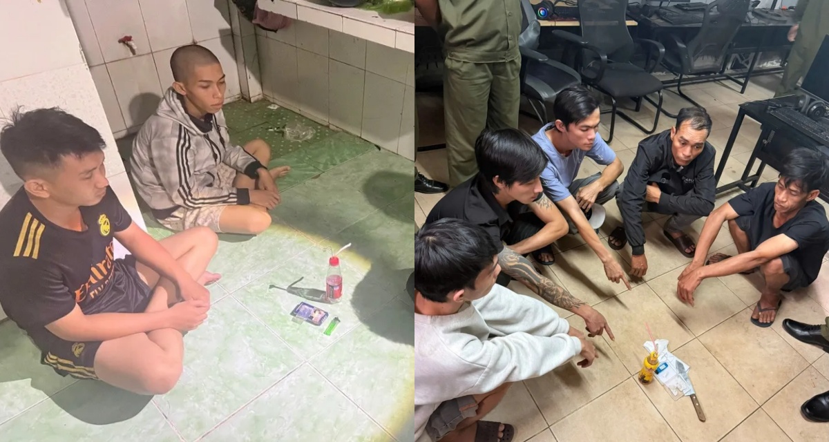 Tạm giữ nhiều đối tượng sử dụng ma t&uacute;y ở tiệm internet v&agrave; ph&ograve;ng trọ ở Đồng Nai, ph&aacute;t hiện loạt tang vật tại hiện trường 