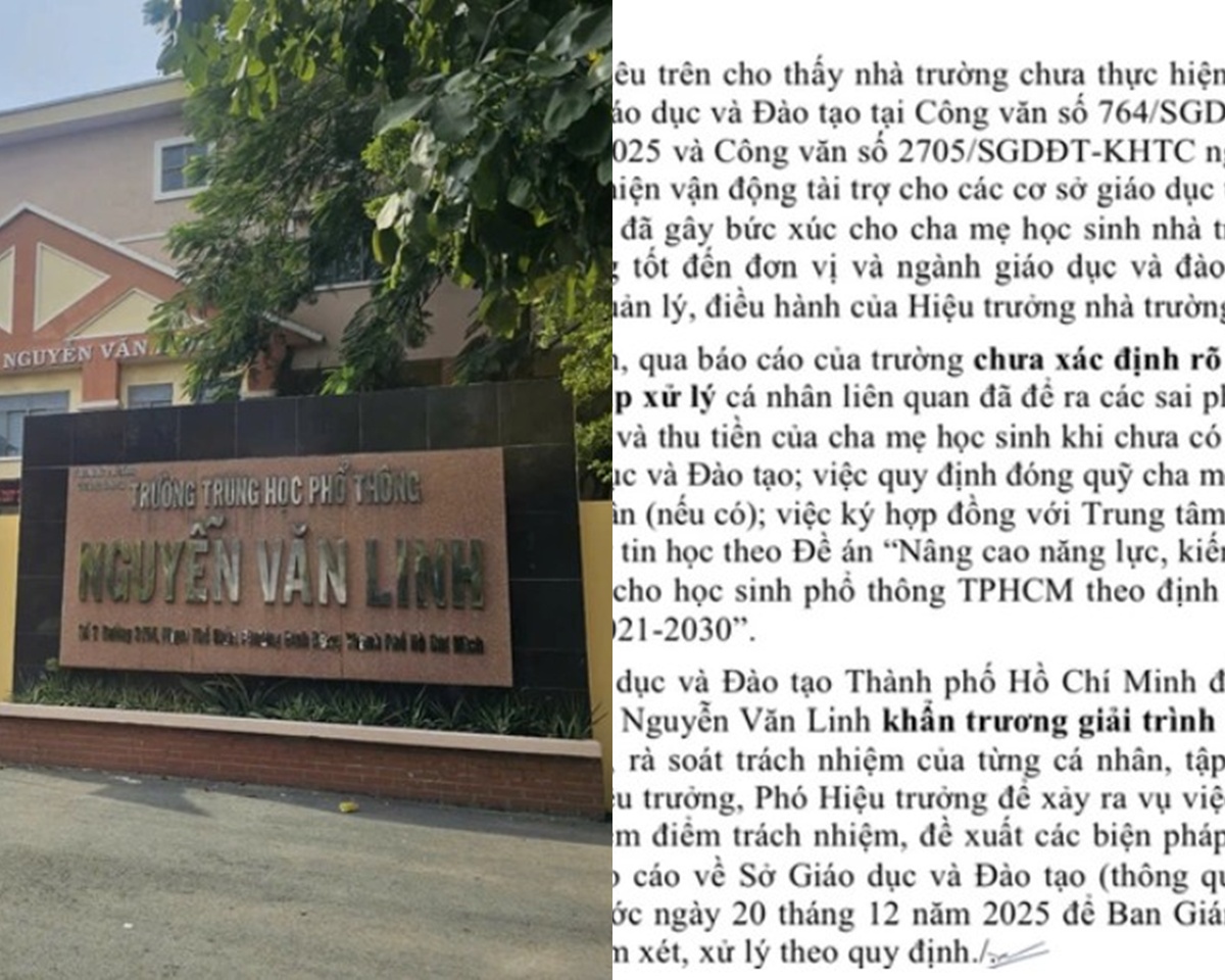 Trường cấp 3 tại TP.HCM bị phụ huynh \'tố\' vận động đ&oacute;ng g&oacute;p sai quy định, Sở GD-ĐT y&ecirc;u cầu khẩn