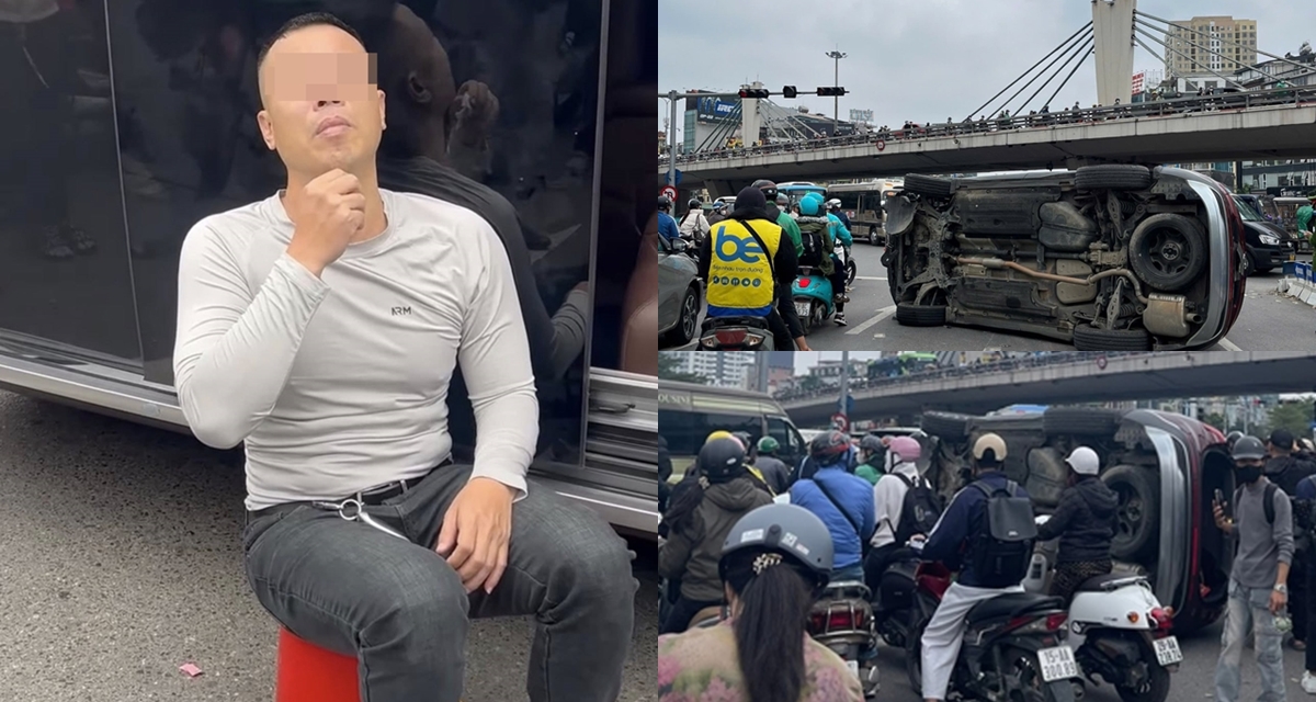 H&eacute; lộ kết quả nồng độ cồn của t&agrave;i xế &ocirc; t&ocirc; g&acirc;y tai nạn li&ecirc;n ho&agrave;n rồi lật nghi&ecirc;ng ở Ng&atilde; Tư Sở