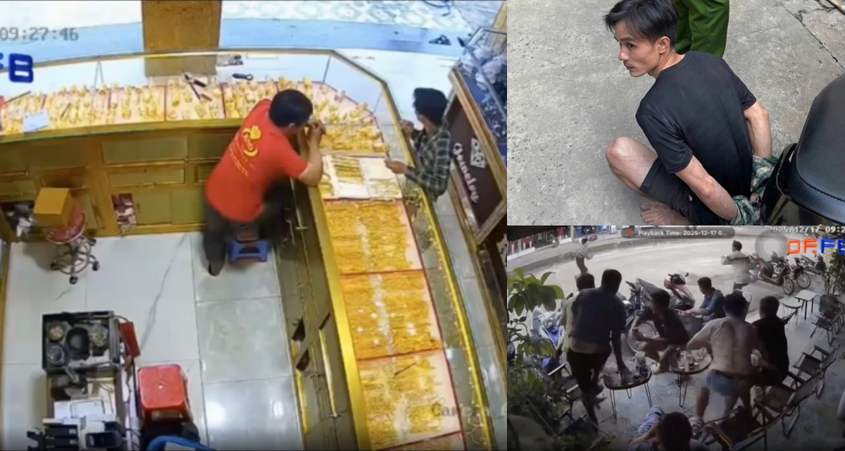 Danh t&iacute;nh nghi phạm cướp tiệm v&agrave;ng ở T&acirc;y Ninh, gần chục người đ&agrave;n &ocirc;ng ngồi qu&aacute;n c&agrave; ph&ecirc; khống chế trong t&iacute;ch tắc 