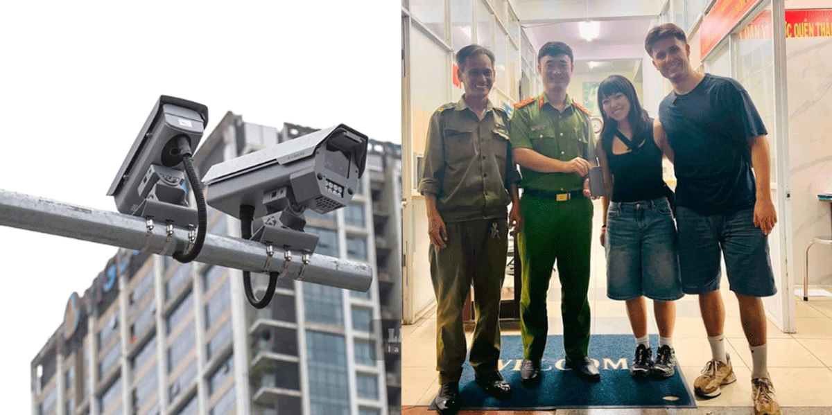 Nữ du kh&aacute;ch nước ngo&agrave;i v&ocirc; c&ugrave;ng cảm k&iacute;ch khi t&igrave;m thấy điện thoại qua camera AI chỉ sau 10 ph&uacute;t tr&igrave;nh b&aacute;o