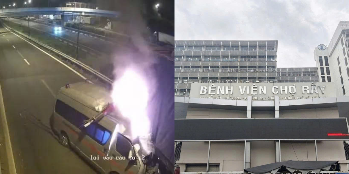 Sức khỏe nạn nh&acirc;n vụ xe cứu thương bốc ch&aacute;y tr&ecirc;n cao tốc: Bệnh viện Chợ Rẫy tiết lộ th&ocirc;ng tin bất ngờ về t&agrave;i xế