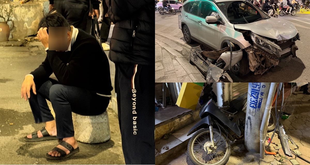 Hiện trường xe tải g&acirc;y tai nạn li&ecirc;n ho&agrave;n t&ocirc;ng &ocirc; t&ocirc; con qua dải ph&acirc;n c&aacute;ch, h&agrave;nh động của t&agrave;i xế g&acirc;y phẫn nộ