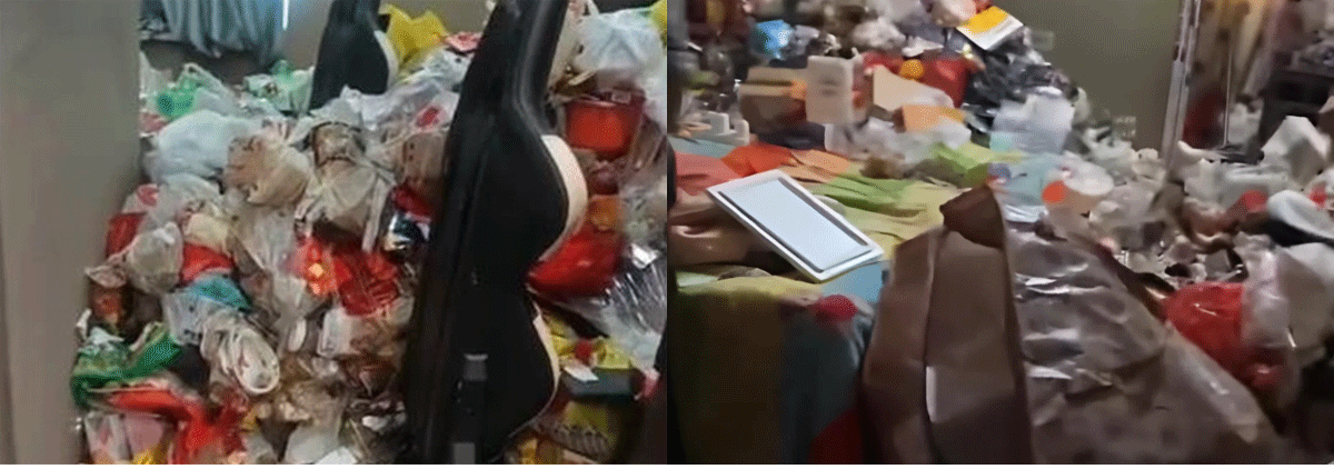 Chủ kinh h&atilde;i khi kh&aacute;ch trả ph&ograve;ng gi&aacute; 30 triệu/th&aacute;ng sau 2 năm thu&ecirc;: R&aacute;c thải chất đống cao hơn 1m