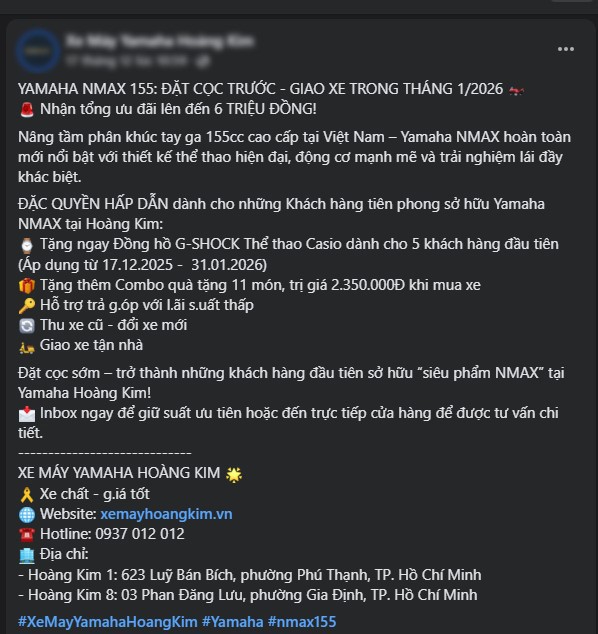 Đại l&yacute; Việt bắt đầu nhận cọc &lsquo;vua xe ga&rsquo; 155cc mới của Yamaha, Honda SH đứng trước nguy cơ &lsquo;ra r&igrave;a&rsquo; ảnh 3