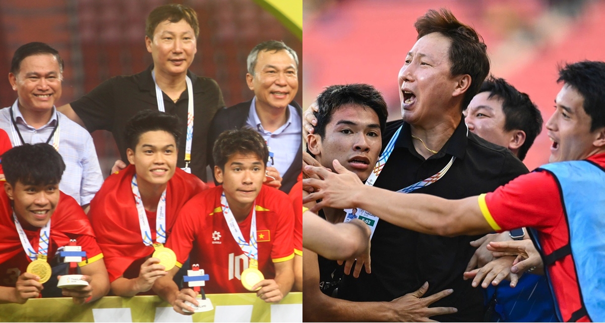L&yacute; do HLV Kim Sang-sik c&ugrave;ng to&agrave;n BHL U22 Việt Nam kh&ocirc;ng được chủ nh&agrave; Th&aacute;i Lan trao HCV SEA Games
