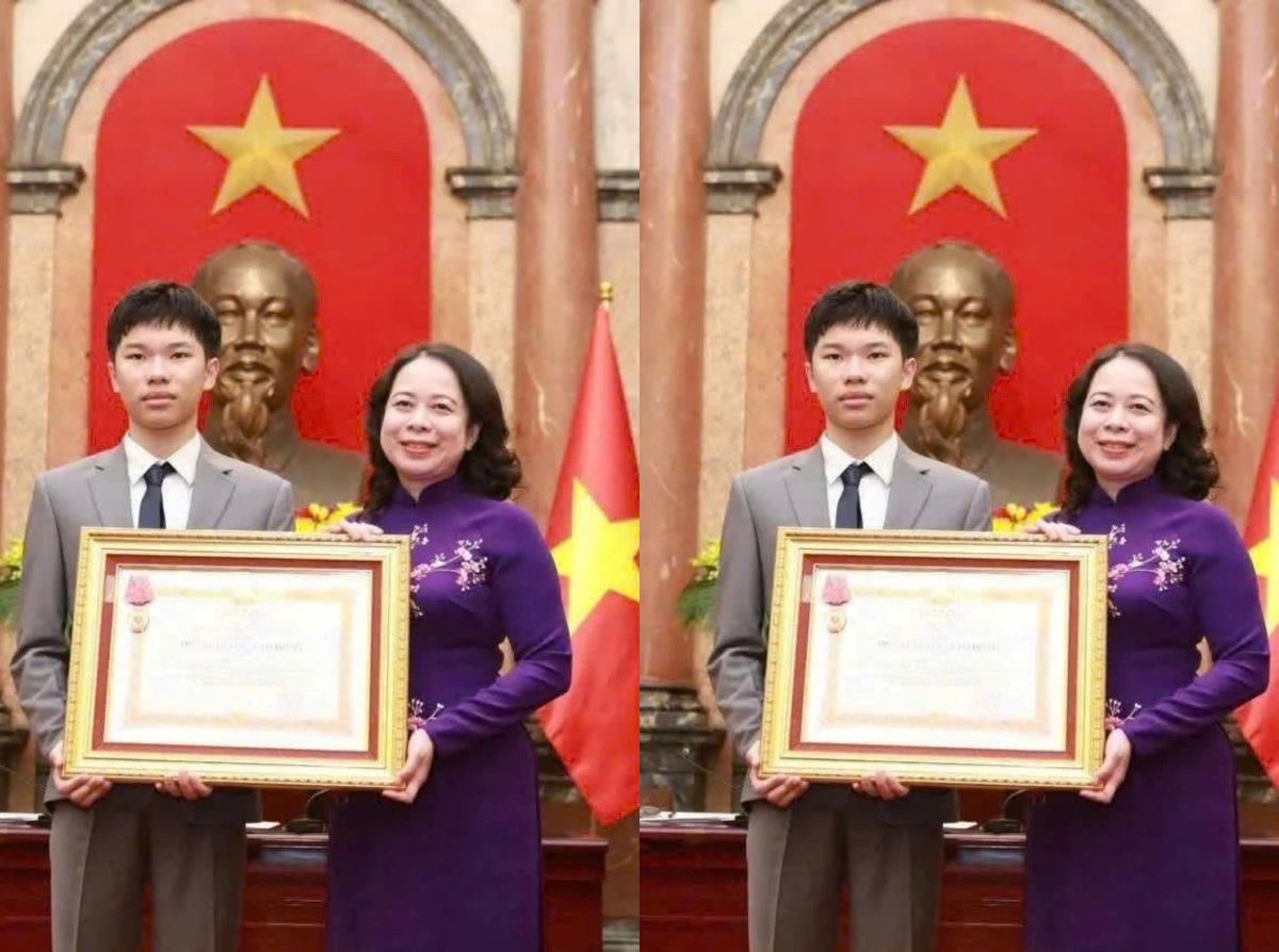 Ch&acirc;n dung nam sinh Nghệ An lập kỷ lục thưởng cao nhất tỉnh sau &lsquo;c&uacute; đ&uacute;p&rsquo; V&agrave;ng Olympic