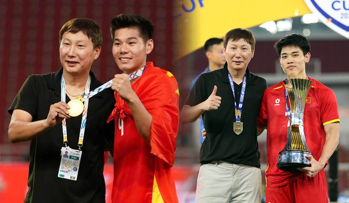 HLV Kim Sang-sik trải l&ograve;ng sau tấm HCV SEA Games, thuyền trưởng U22 Việt Nam phủ nhận một điều