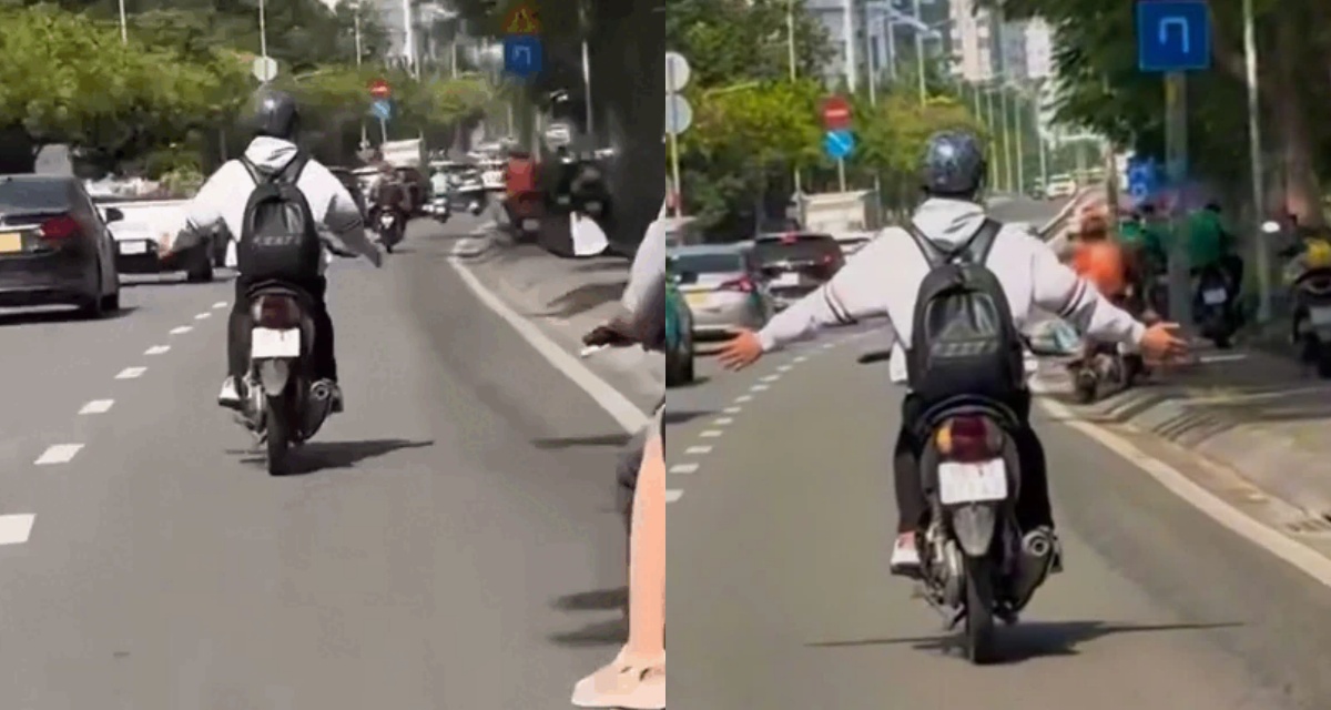 L&agrave;m r&otilde; danh t&iacute;nh nam thanh ni&ecirc;n l&aacute;i xe m&aacute;y bu&ocirc;ng 2 tay ở TP.HCM, bị xử l&yacute; ra sao? 