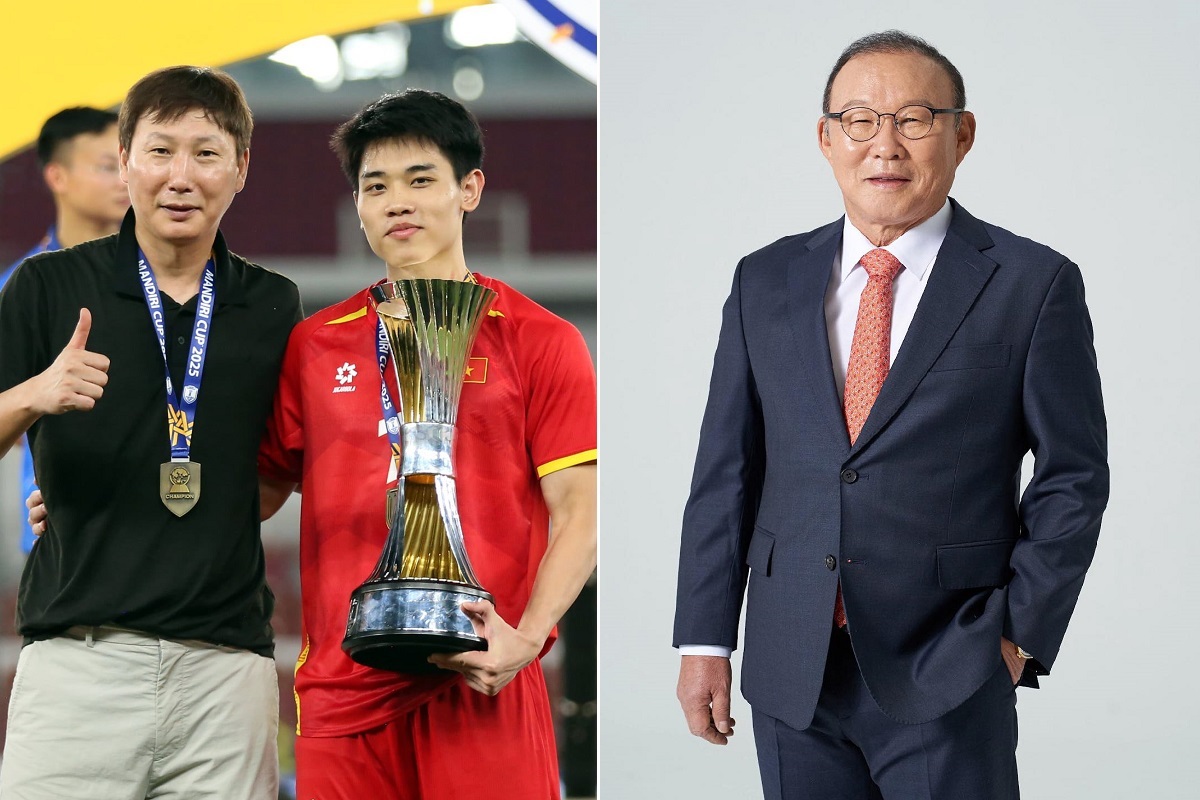 HLV Park Hang-seo \'nhận tội\' với U22 Việt Nam, tiết lộ về m&oacute;n qu&agrave; tặng HLV Kim Sang-sik