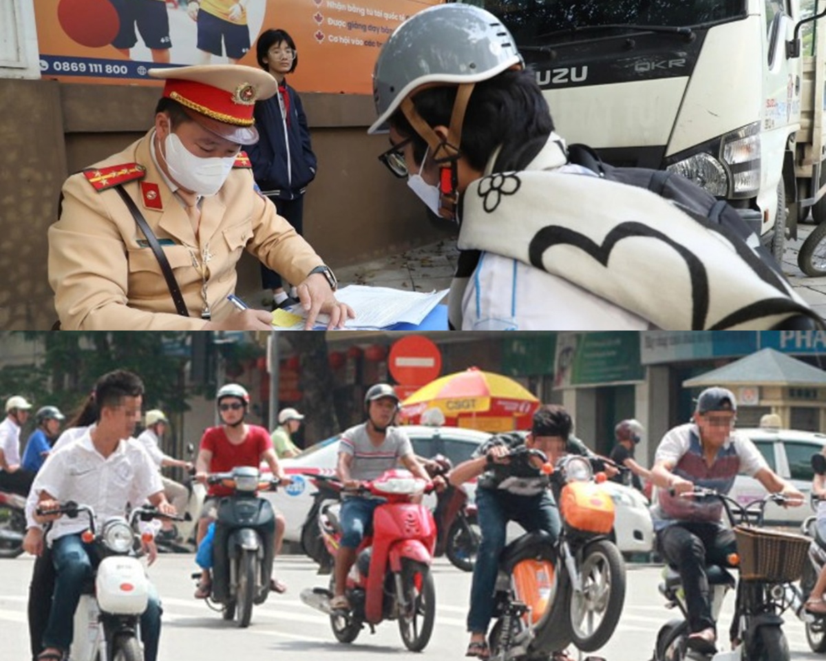 C&ocirc;ng an H&agrave; Nội gửi hơn 2000 trường hợp học sinh vi phạm giao th&ocirc;ng: C&aacute;c trường nội đ&ocirc; chiếm đa số