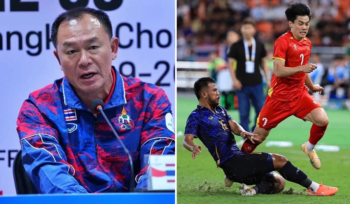 Thua đau U22 Việt Nam ở chung kết, HLV Th&aacute;i Lan giải tr&igrave;nh với FAT về thất bại tại SEA Games 33