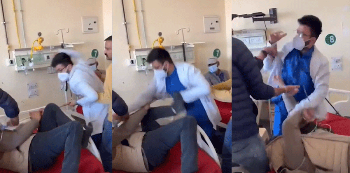 Dư luận phẫn nộ về clip b&aacute;c sĩ h&agrave;nh hung nam bệnh nh&acirc;n ngay tr&ecirc;n giường bệnh, nguồn cơn vụ việc?