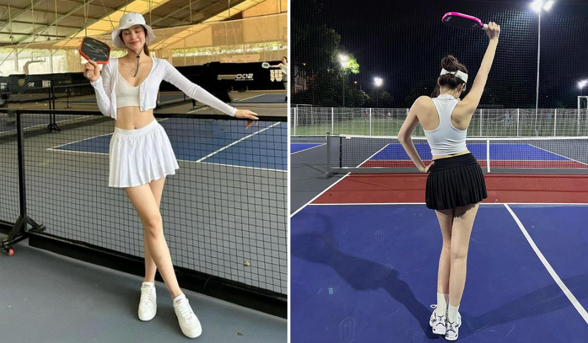 Chẳng cần hở bạo, Hoa hậu Đỗ Thị H&agrave; vẫn xứng danh mỹ nh&acirc;n \'c&oacute; gu\' nhất l&agrave;ng pickleball Việt Nam