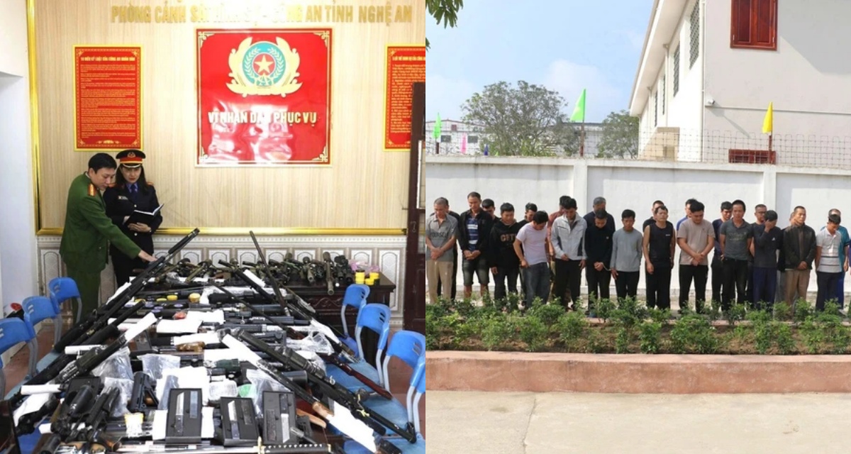 Bắt giữ 42 đối tượng mua b&aacute;n vũ kh&iacute; lớn tr&ecirc;n mạng: 64 khẩu s&uacute;ng, 29.000 vi&ecirc;n đạn bị thu giữ, l&agrave;m r&otilde; vai tr&ograve; từng người