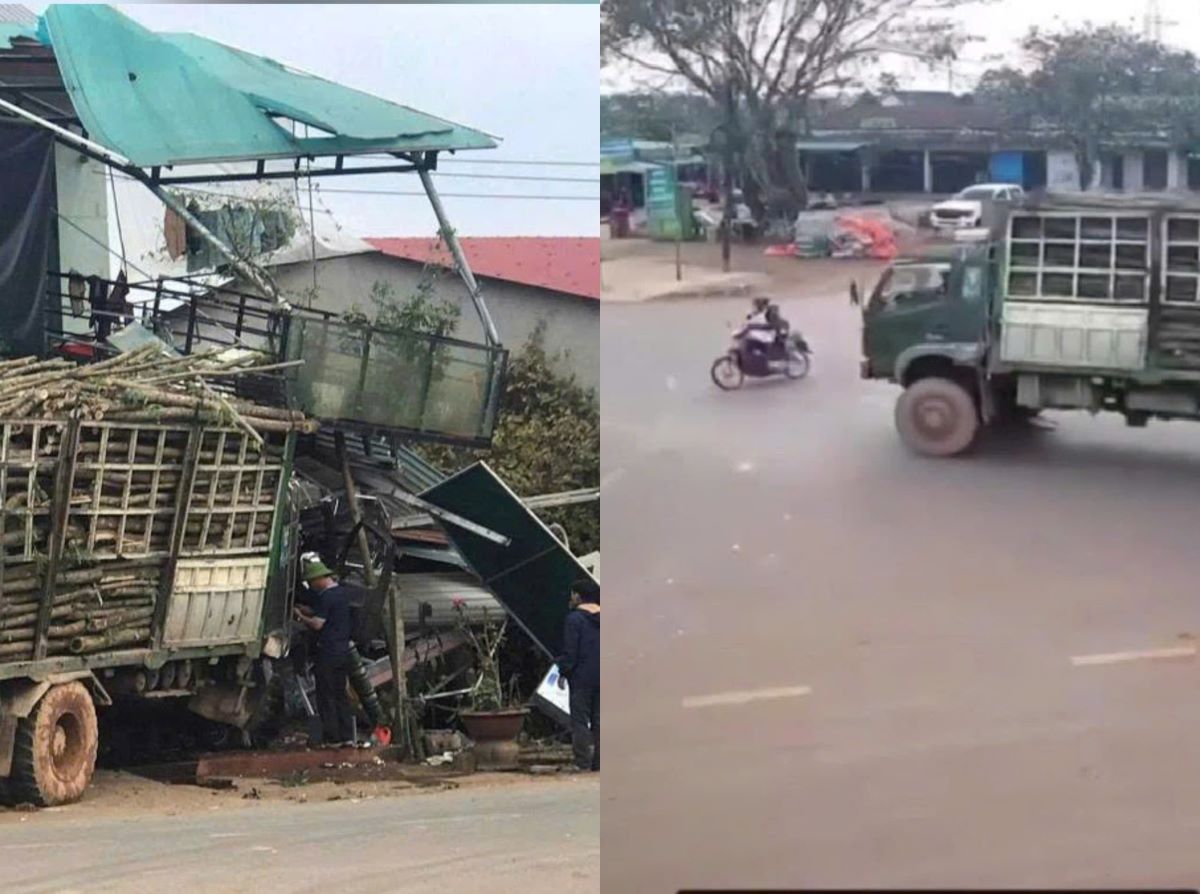 Hiện trường vụ va chạm xe tải &ndash; xe m&aacute;y ở Quảng Trị, h&eacute; lộ nguy&ecirc;n nh&acirc;n ban đầu