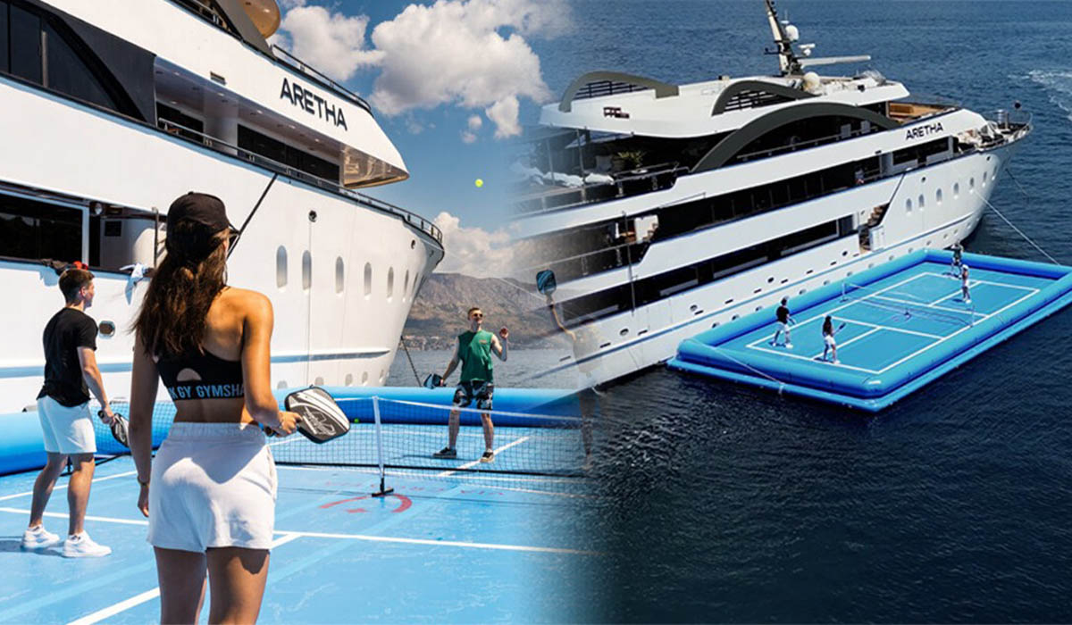 Pickleball c&oacute; hướng đi mới mang t&iacute;nh đột ph&aacute;, s&acirc;n đấu nổi xuất hiện giữa Địa Trung Hải