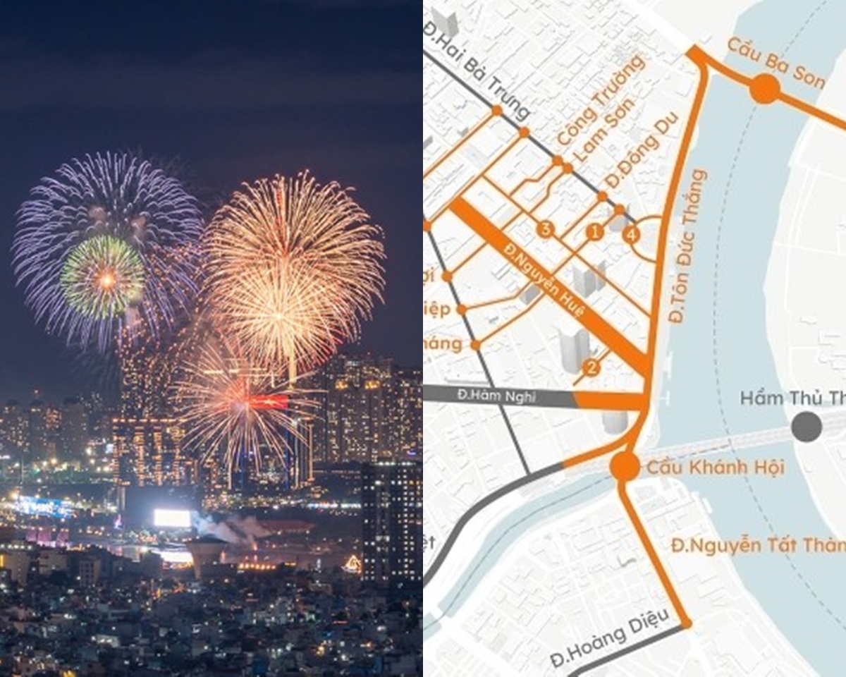 TP.HCM: Chi tiết lịch cấm đường từ 31/12 để phục vụ chương tr&igrave;nh bắn ph&aacute;o hoa dịp Tết Dương lịch