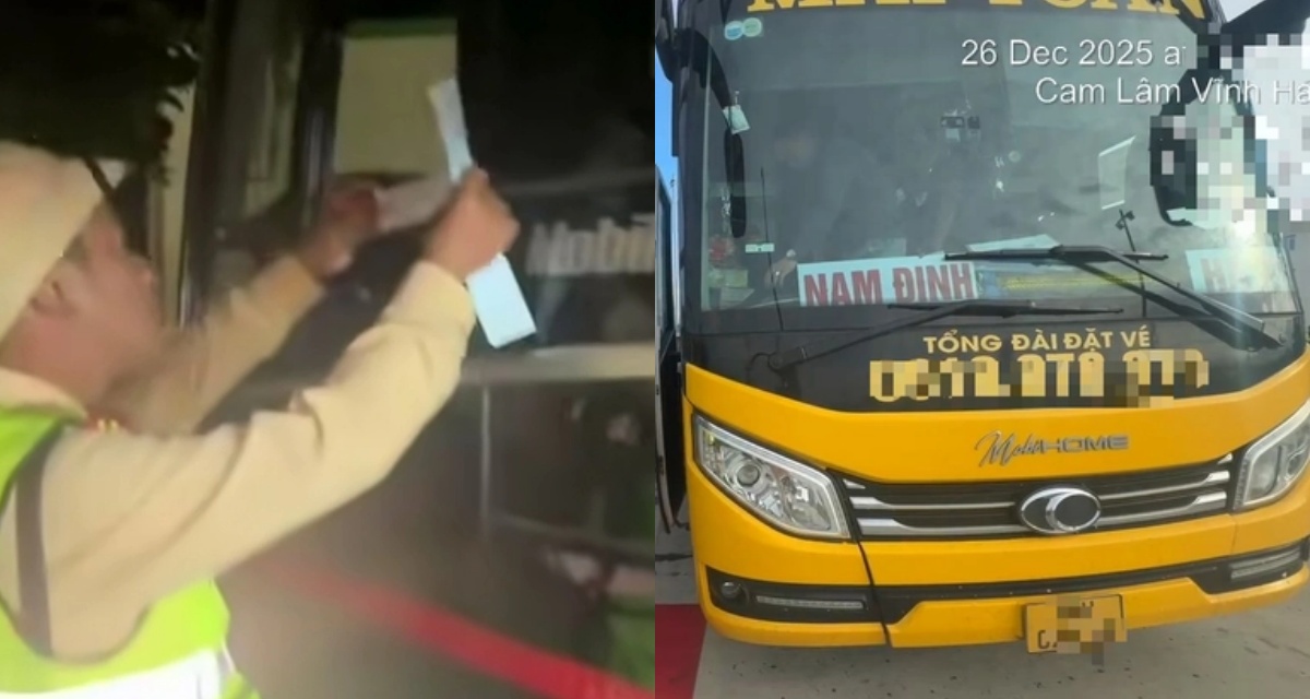 Kh&ocirc;ng bằng l&aacute;i vẫn chở 29 h&agrave;nh kh&aacute;ch tr&ecirc;n cao tốc, t&agrave;i xế v&agrave; chủ xe kh&aacute;ch nhận &aacute;n phạt nặng