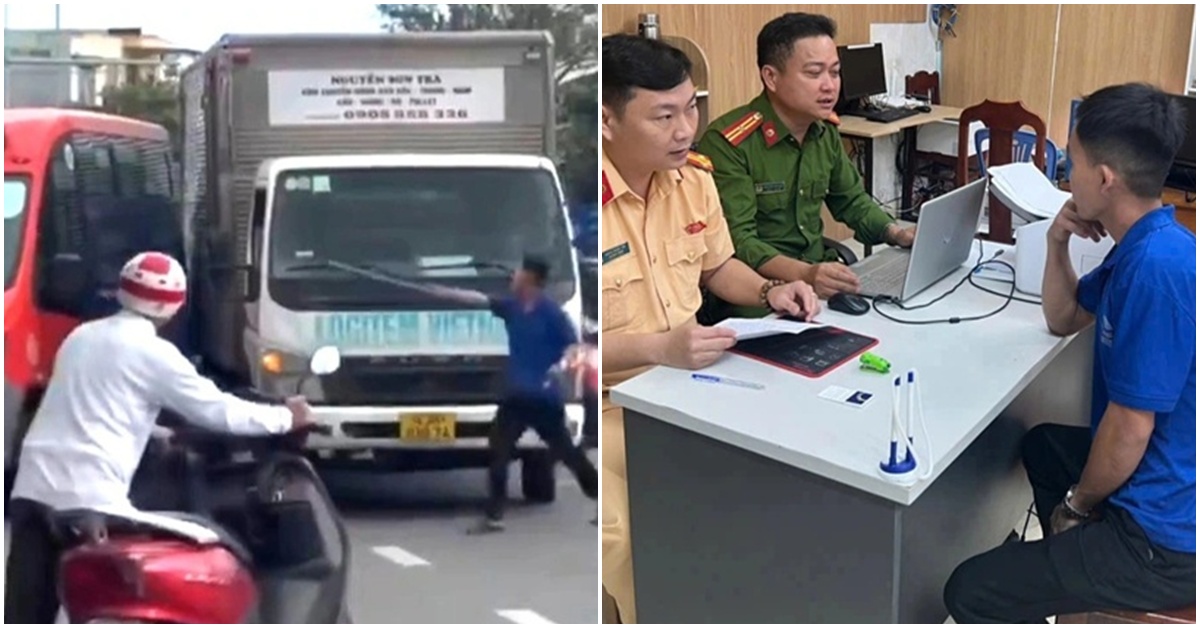 Danh t&iacute;nh t&agrave;i xế &ocirc; t&ocirc; tải chặn đầu, d&ugrave;ng hung kh&iacute; đe dọa l&aacute;i xe bu&yacute;t ở Đ&agrave; Nẵng, h&eacute; lộ nguồn cơn