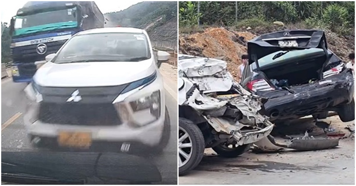 Camera ghi lại v&agrave;i gi&acirc;y kinh ho&agrave;ng vụ va chạm li&ecirc;n ho&agrave;n 11 xe tr&ecirc;n cao tốc La Sơn &ndash; H&ograve;a Li&ecirc;n 