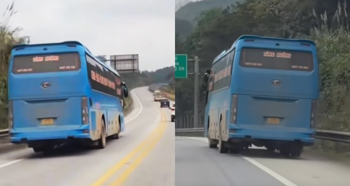Clip người d&acirc;n tố xe kh&aacute;ch chạy ẩu tr&ecirc;n cao tốc Nội B&agrave;i - L&agrave;o Cai, danh t&iacute;nh t&agrave;i xế v&agrave; mức phạt g&acirc;y bất ngờ