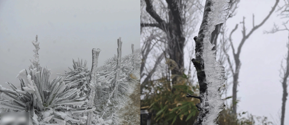 Thời tiết miền Bắc nhiều nơi r&eacute;t đậm: C&oacute; nơi xuống 0,7 độ C, băng gi&aacute; xuất hiện ở Cao Bằng