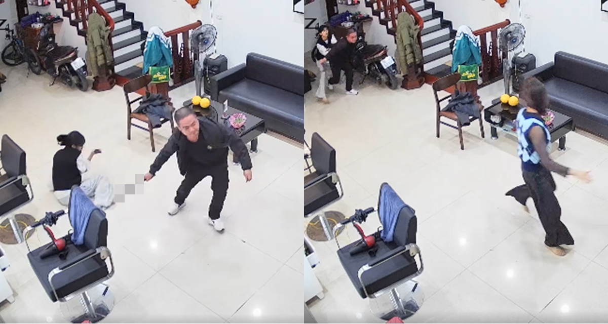 Bắc Ninh: G&atilde; đ&agrave;n &ocirc;ng x&ocirc;ng v&agrave;o nh&agrave; ch&eacute;m hai mẹ con d&atilde; man, camera ghi lại cảnh tượng th&oacute;t tim