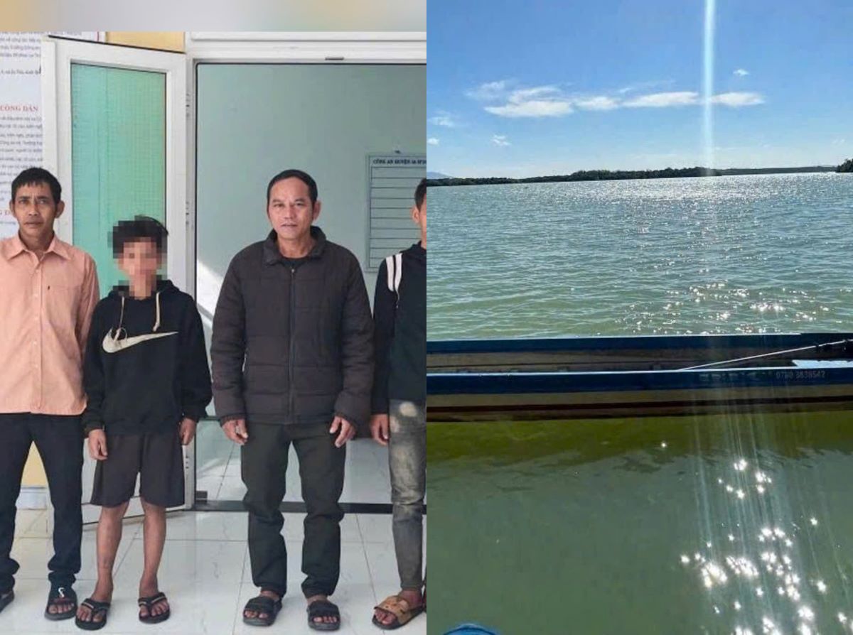 Nghẹt thở cảnh 2 thiếu ni&ecirc;n tr&ocirc;i dạt hơn 40km giữa l&ograve;ng hồ thủy điện