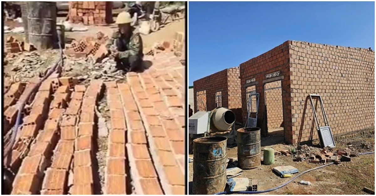 Cơ quan chức năng n&oacute;i g&igrave; về việc nh&agrave; đang x&acirc;y cho người ngh&egrave;o bị đổ sập, nghi thi c&ocirc;ng chất lượng k&eacute;m?