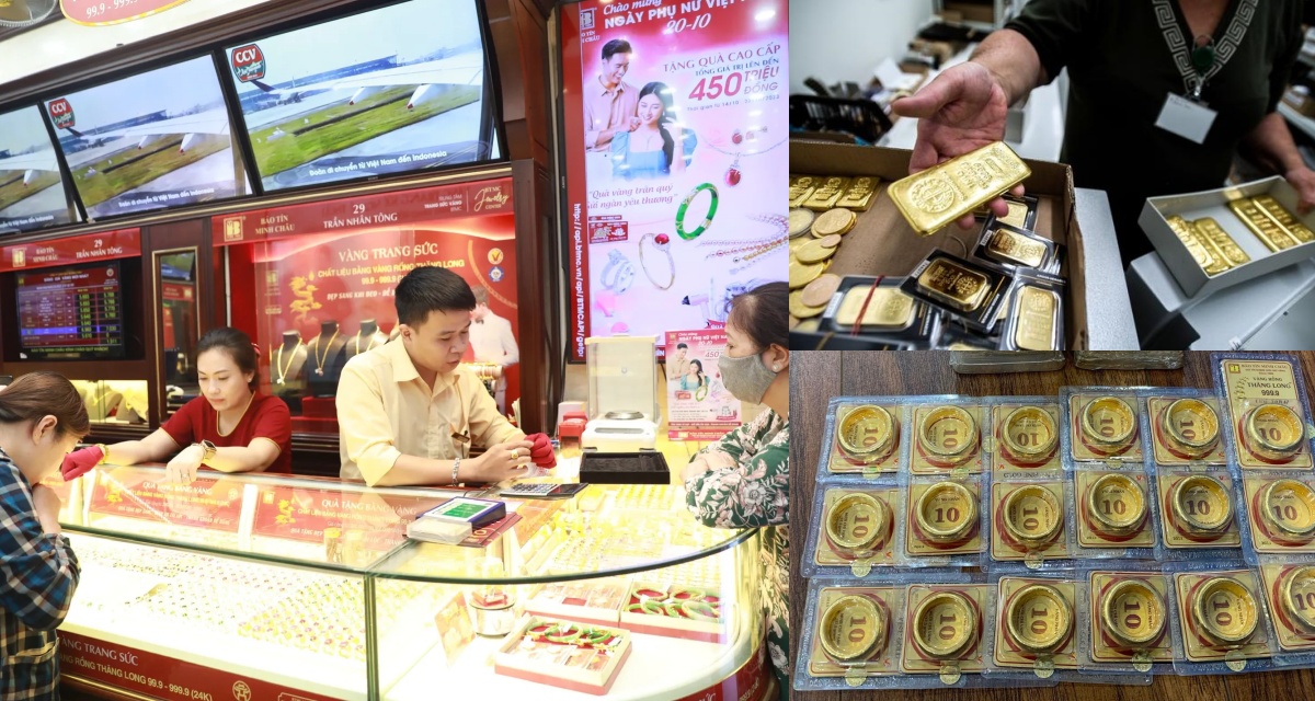 Gi&aacute; v&agrave;ng chốt phi&ecirc;n 7/1 biến động kh&oacute; lường: Thế giới hạ nhiệt, v&agrave;ng SJC v&agrave; v&agrave;ng nhẫn vẫn neo cao kỷ lục