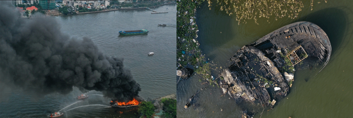 Vụ du thuyền sức chứa 90 người bị thi&ecirc;u rụi: Xuất hiện tin n&oacute;ng khiến nhiều người &lsquo;thở ph&agrave;o&rsquo;